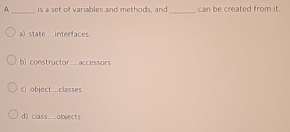 A _ _ _ _ _ _ _ _ is a set of variables and