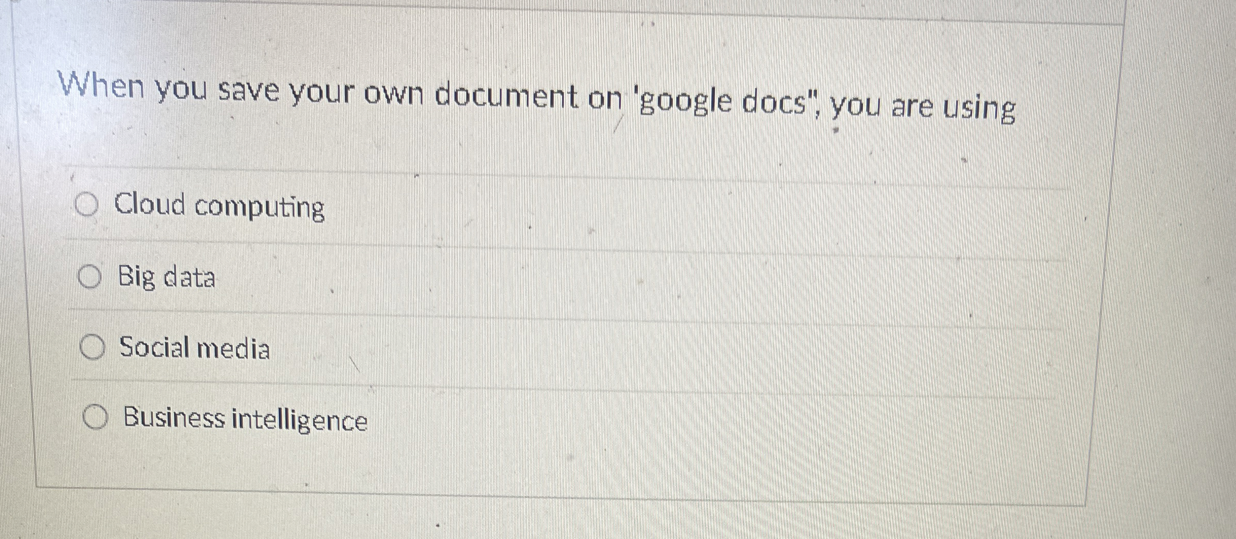 When you save your own document on 'google docs