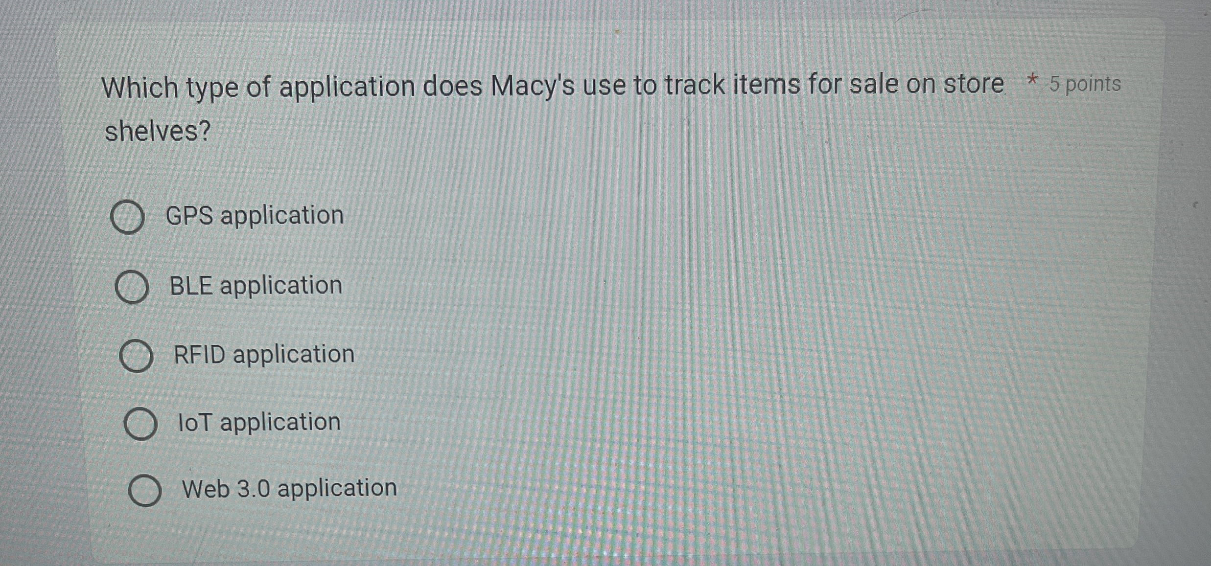 Which type of application does Macy's use to