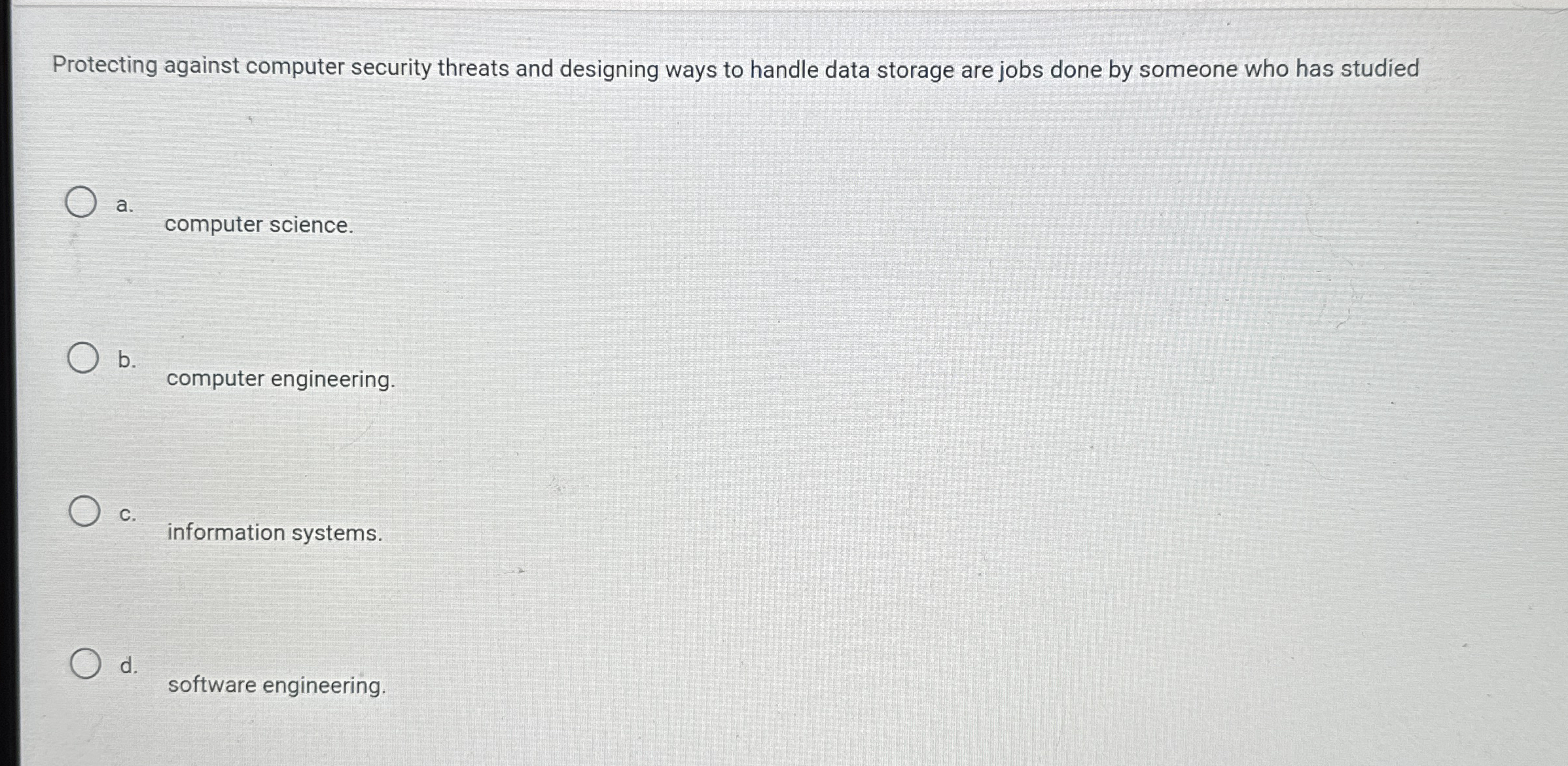 Protecting against computer security threats and