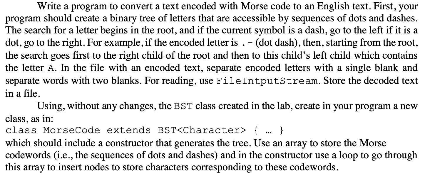 Write a java program to convert a text encoded