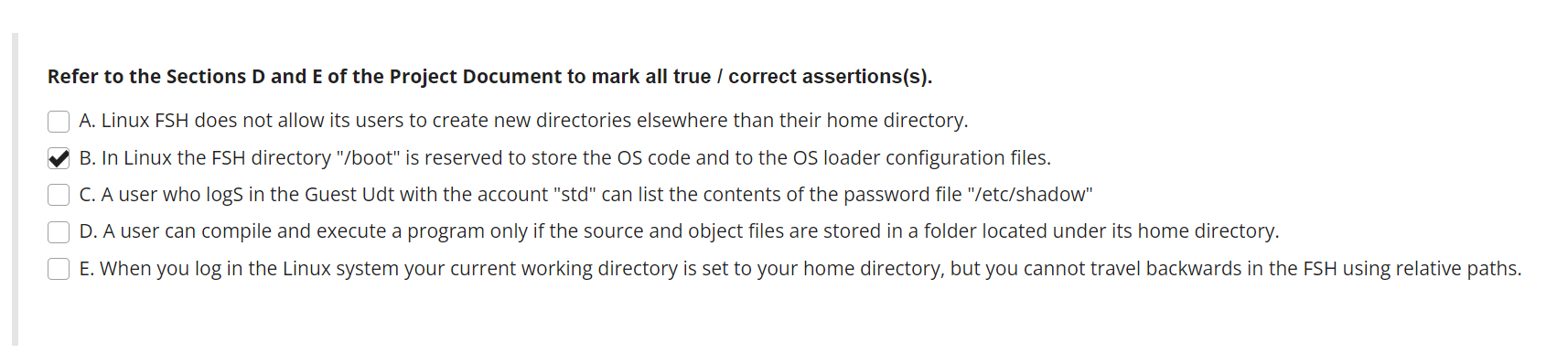 Refer to the Sections D and E of the Project