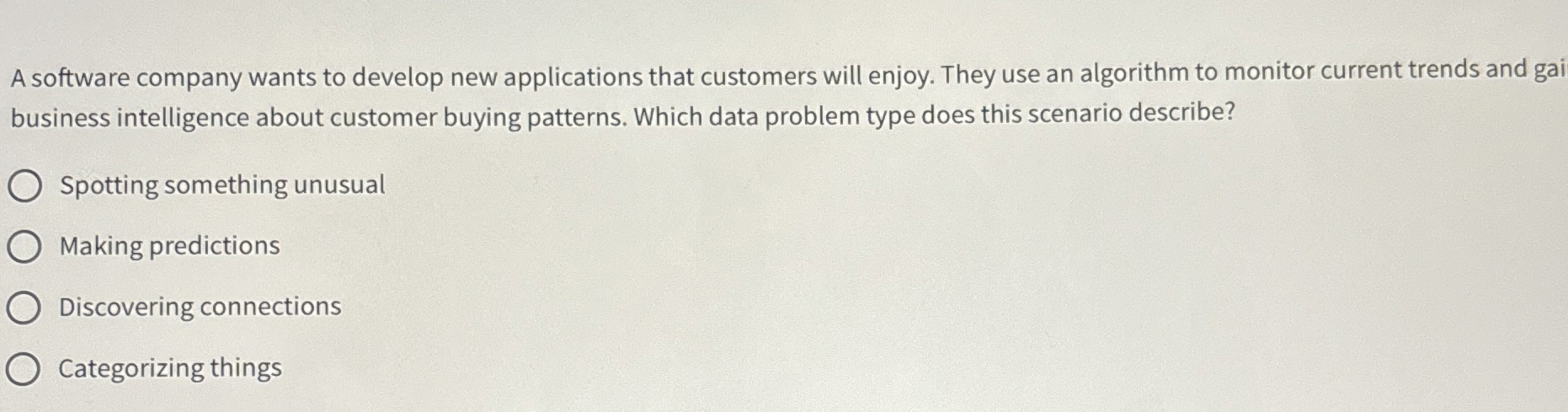 A software company wants to develop new