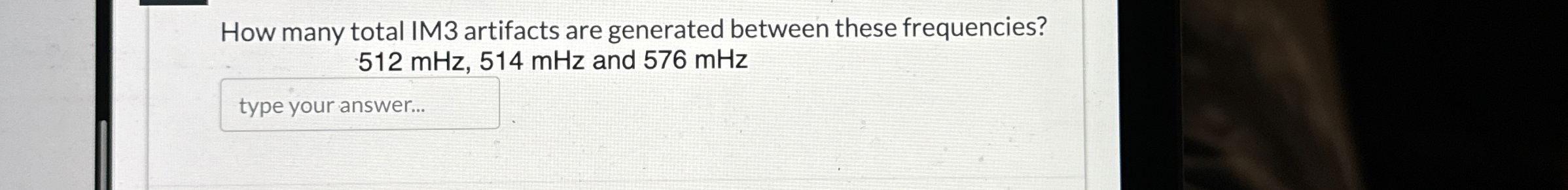 How many total IM 3 artifacts are generated