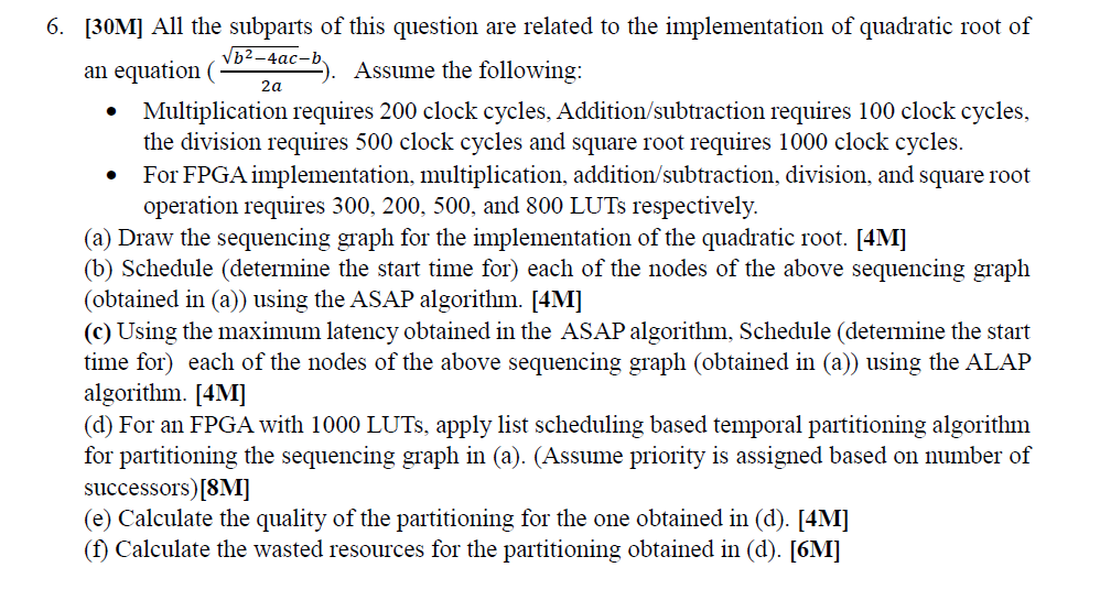 6 . \ ( [ \ mathbf { 3 0 M } ] \ ) All the