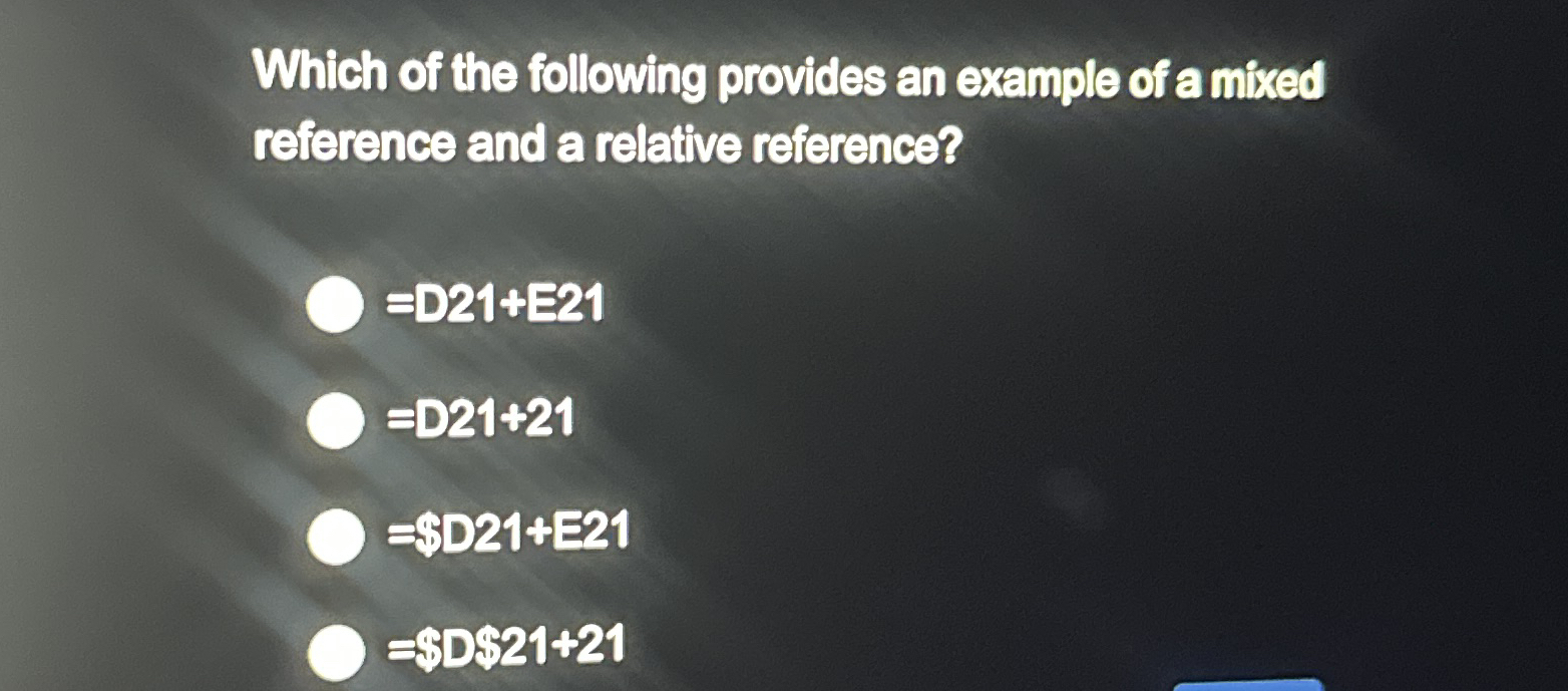 Which of the following provides an example of a