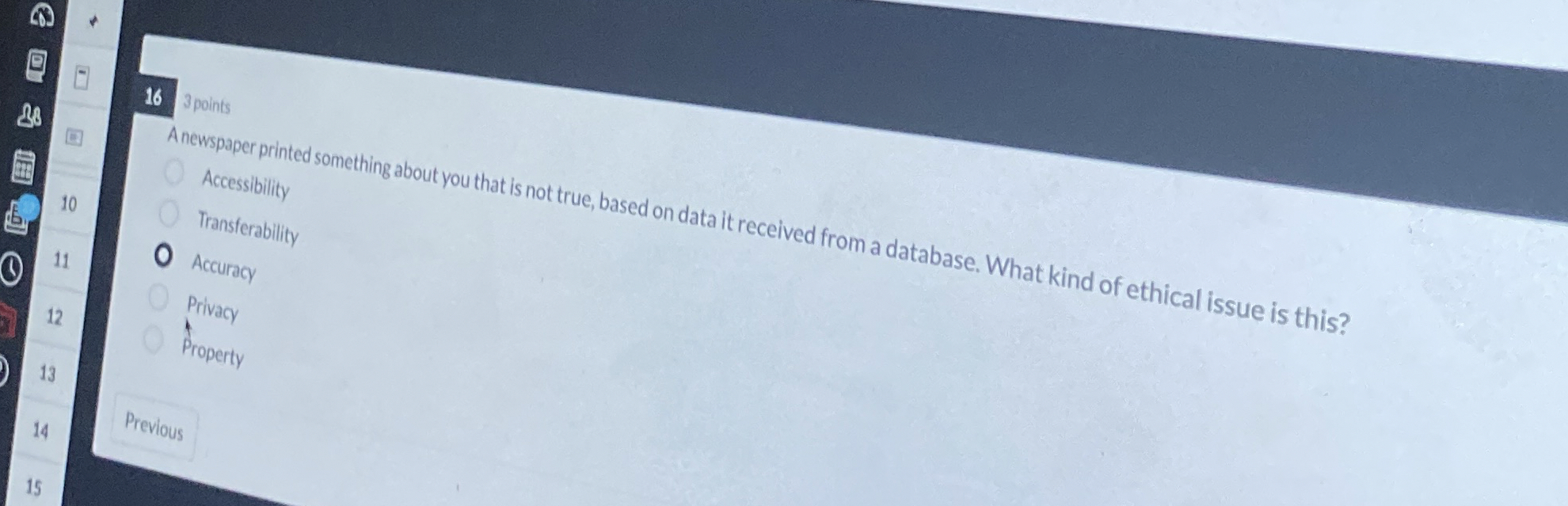 Anewspaper printed something about you that is