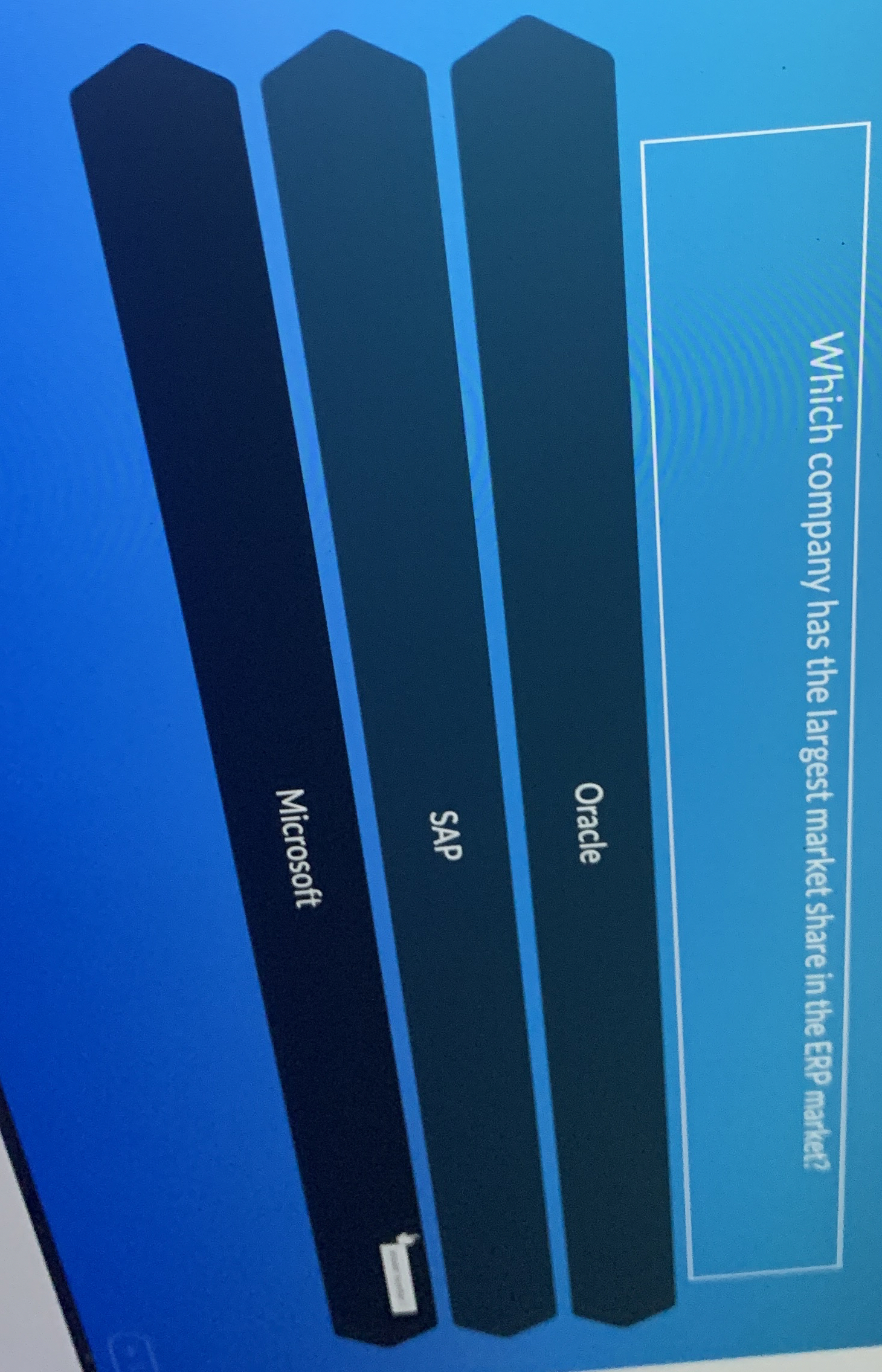 Which company has the largest market share in the