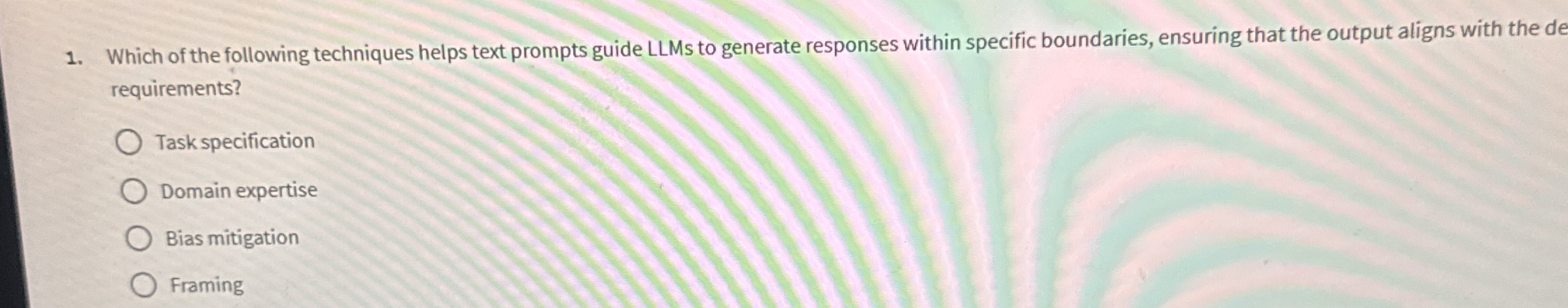 Which of the following techniques helps text