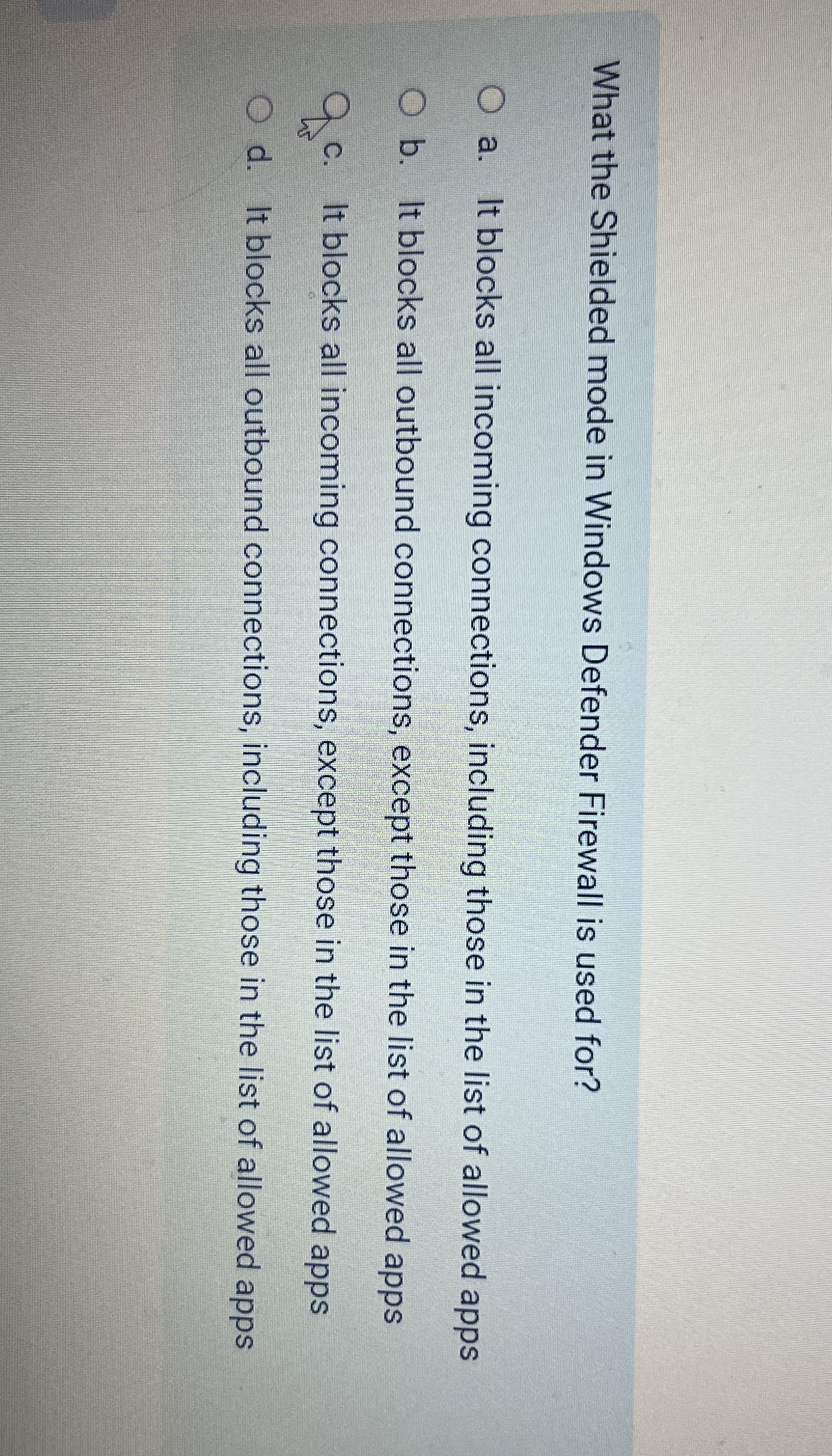 What the Shielded mode in Windows Defender