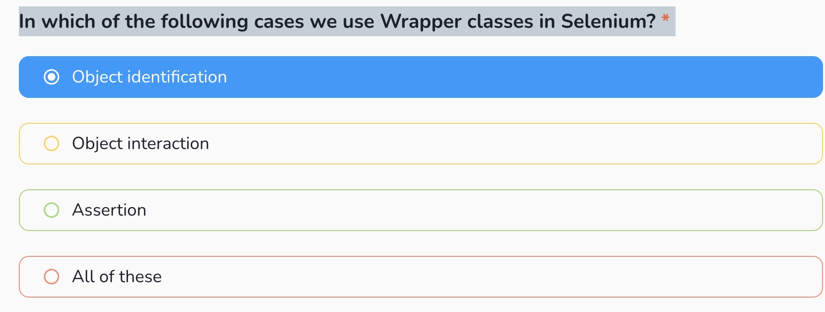 In which of the following cases we use Wrapper