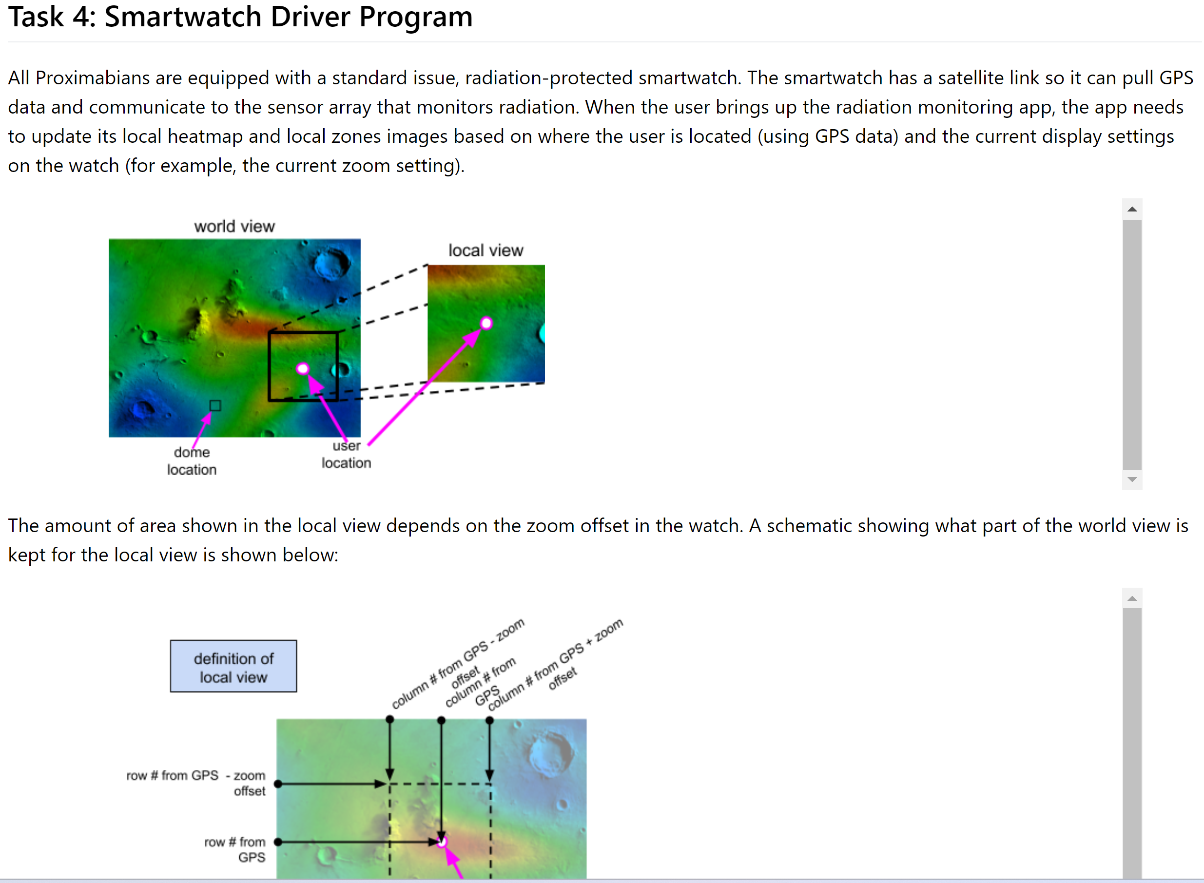 create the code given... Task 4 : Smartwatch