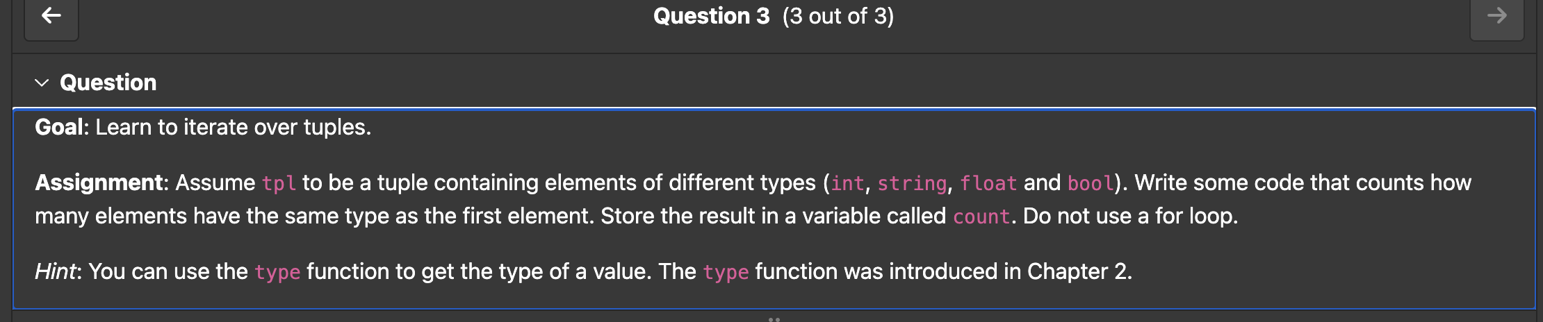 Assignment: Given two lists, list _ 1 and list _
