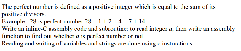 > > USING INLINE - C ASSEMPLY < < The perfect