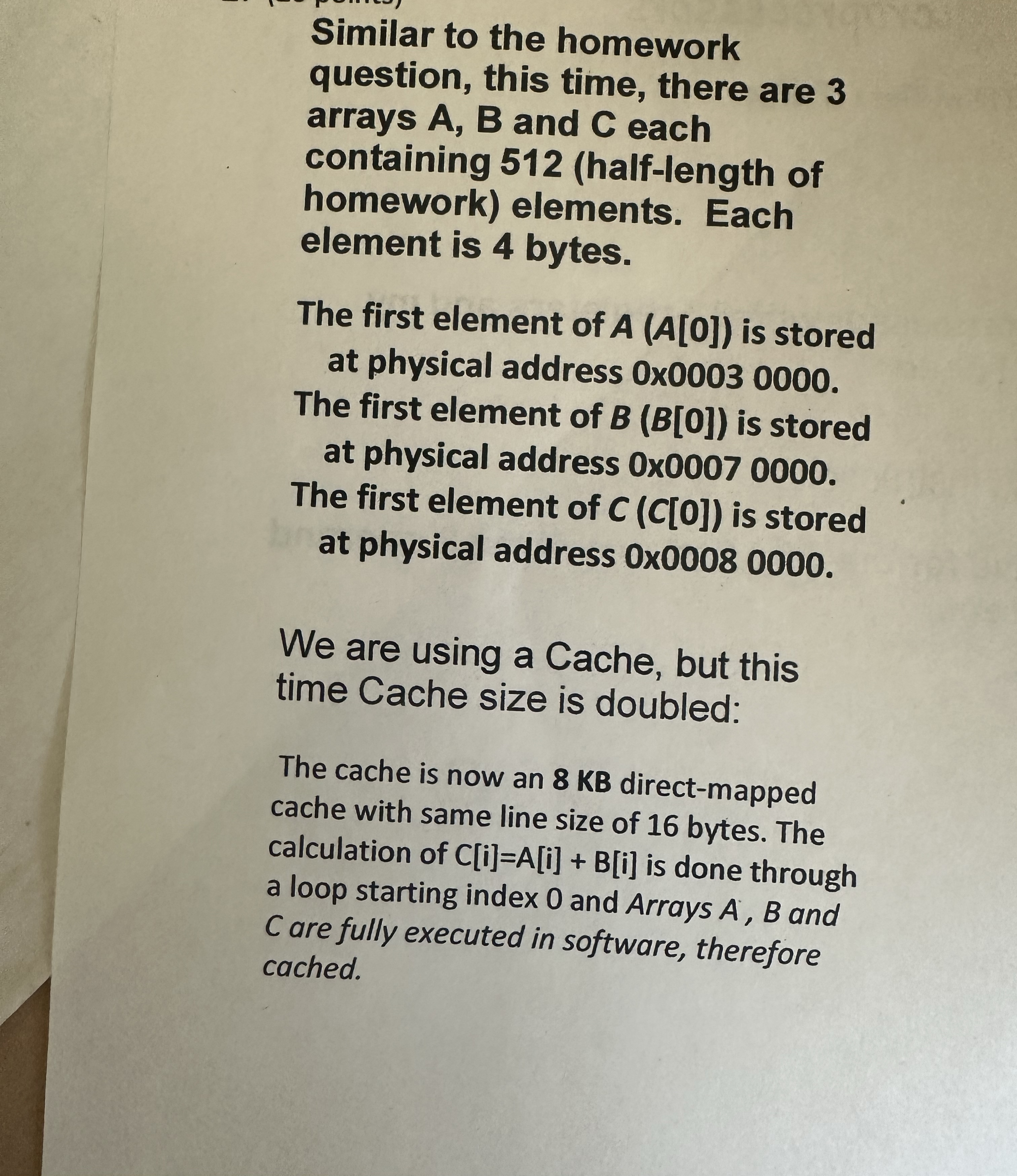 Similar to the homework question, this time,