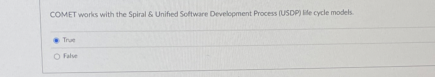 COMET works with the Spiral & Unified Software