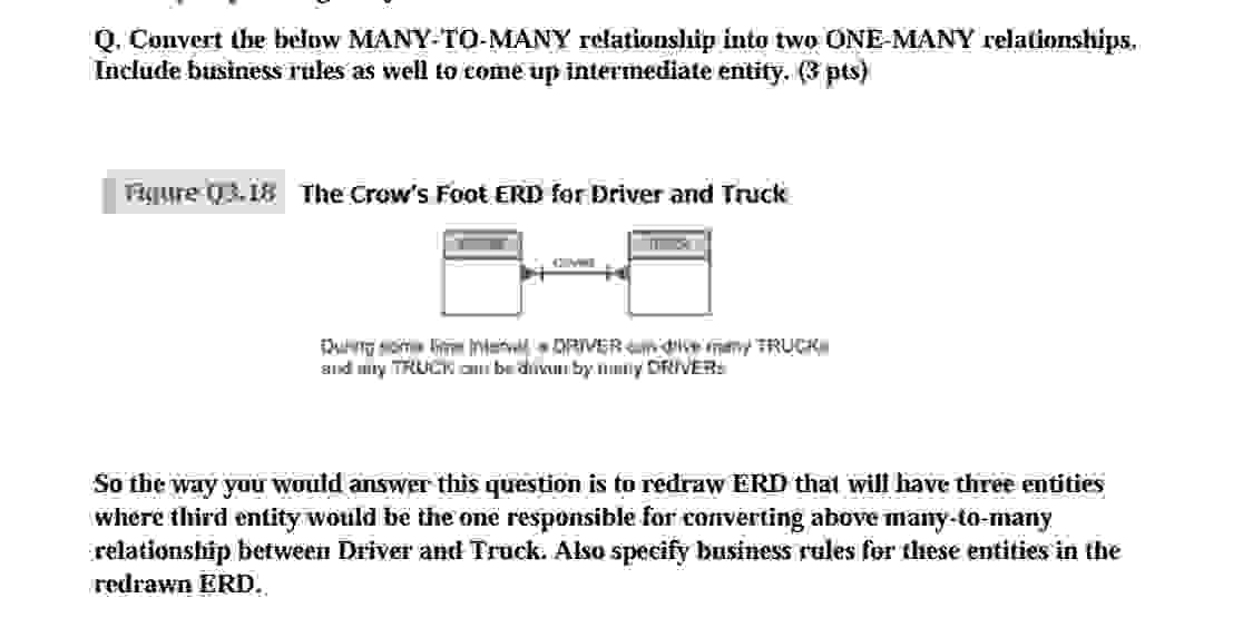 So the way you would answer this question is to