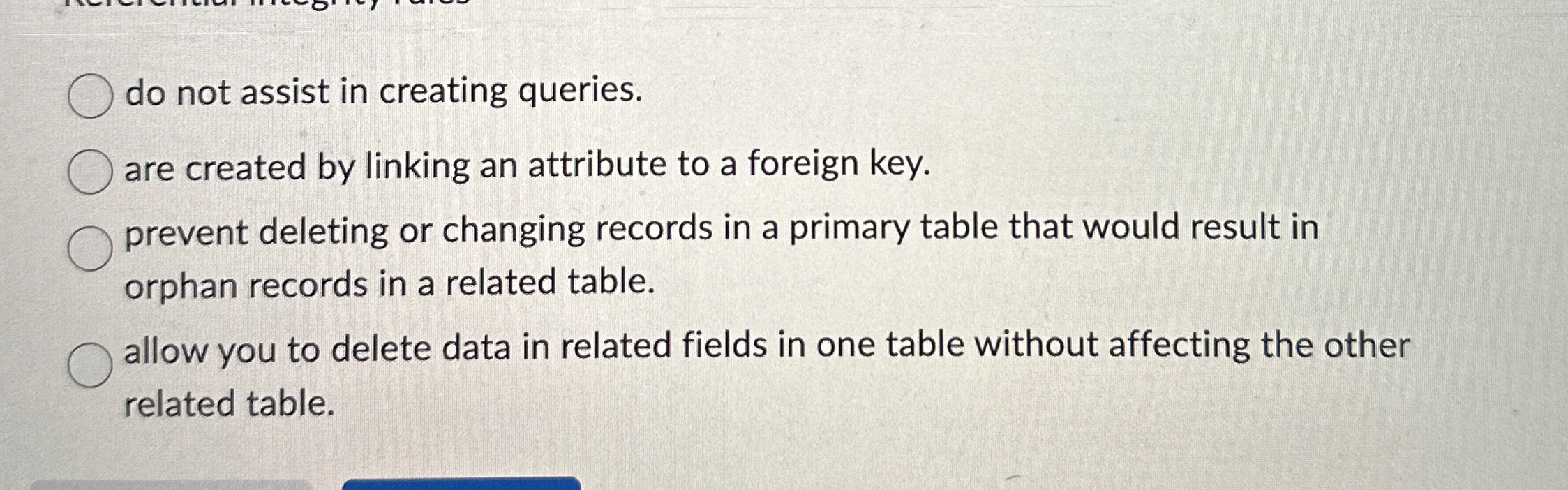 do not assist in creating queries. are created by