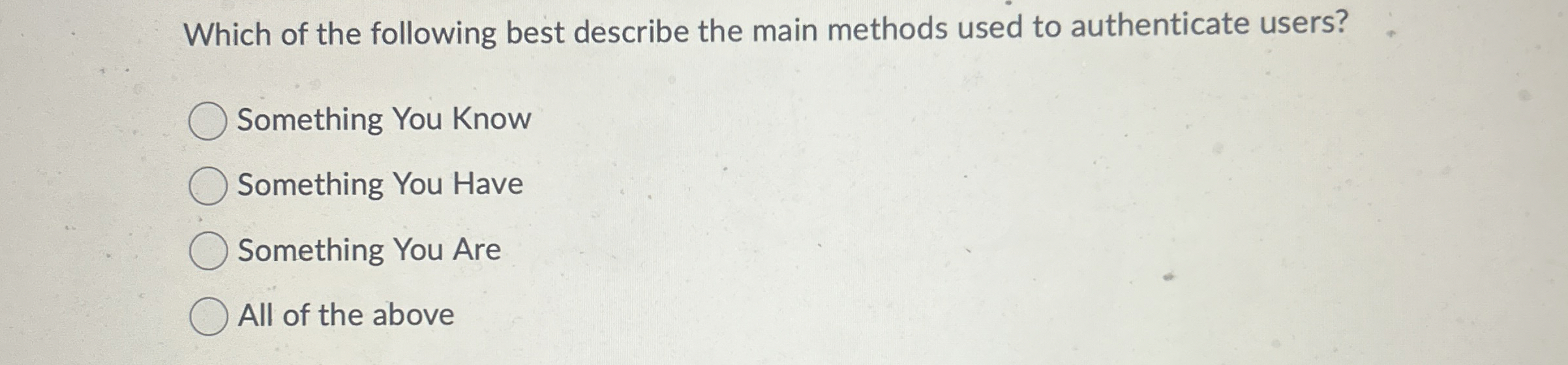 Which of the following best describe the main