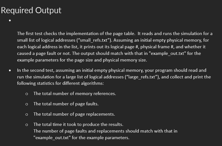 In this assignment, you will implement a page