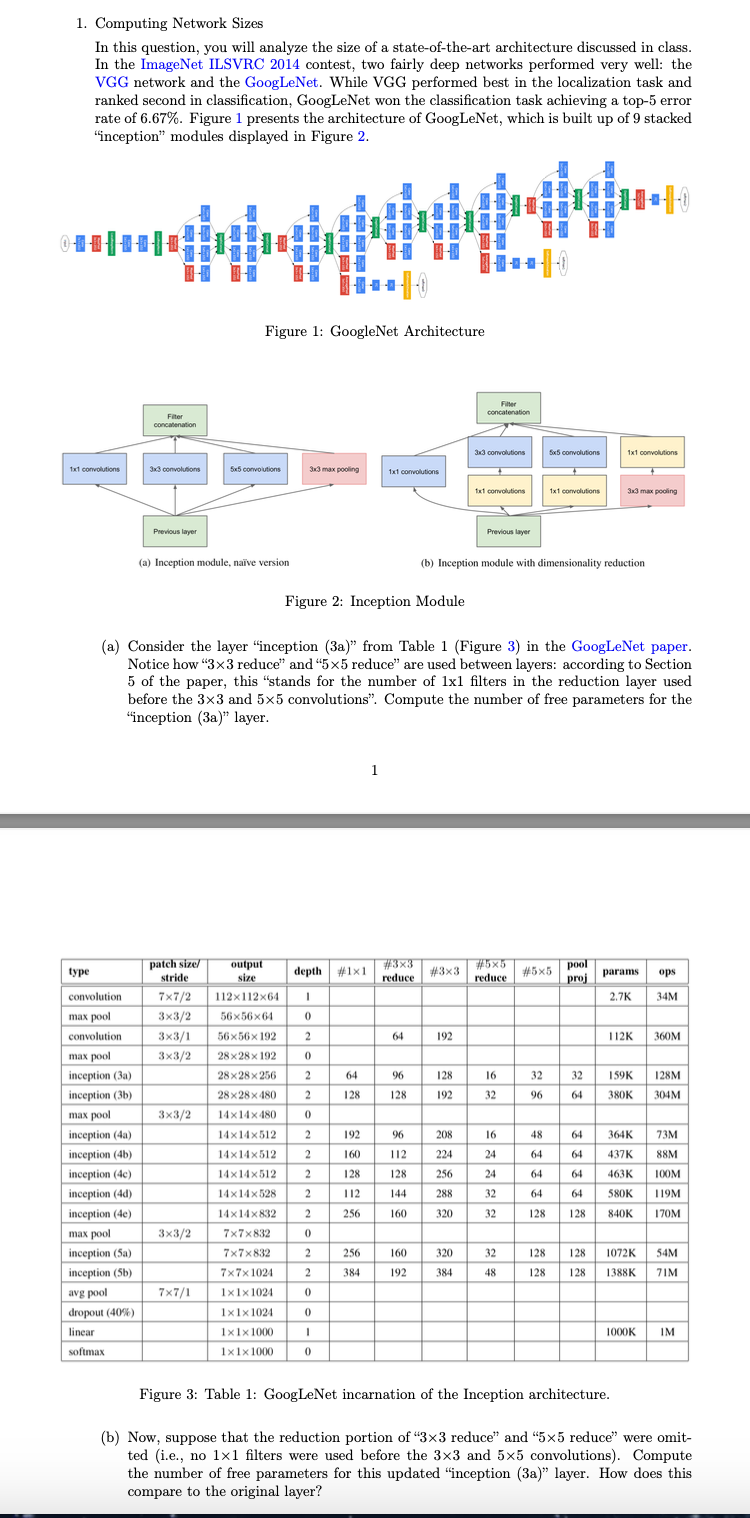 1 ) Computing Network Sizes In this question, you
