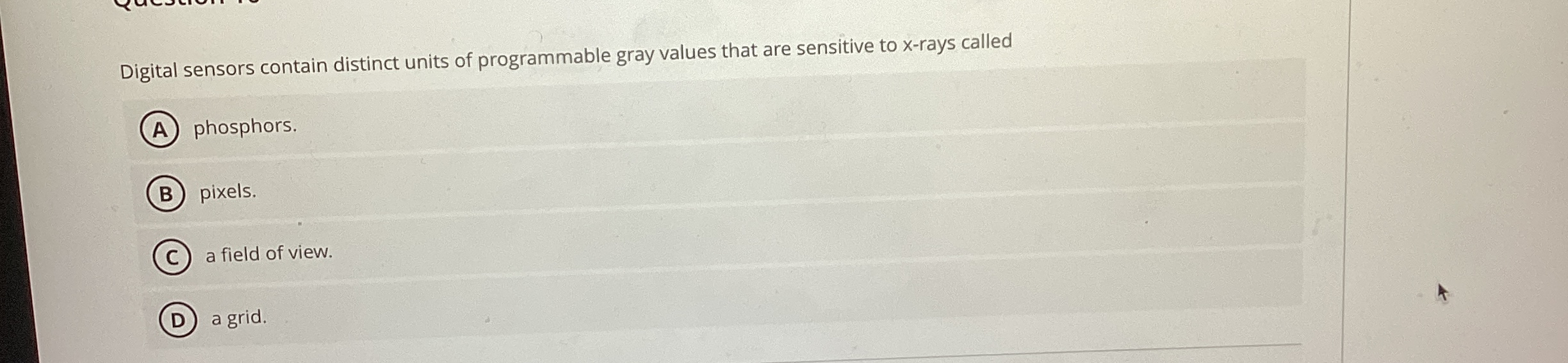 Digital sensors contain distinct units of