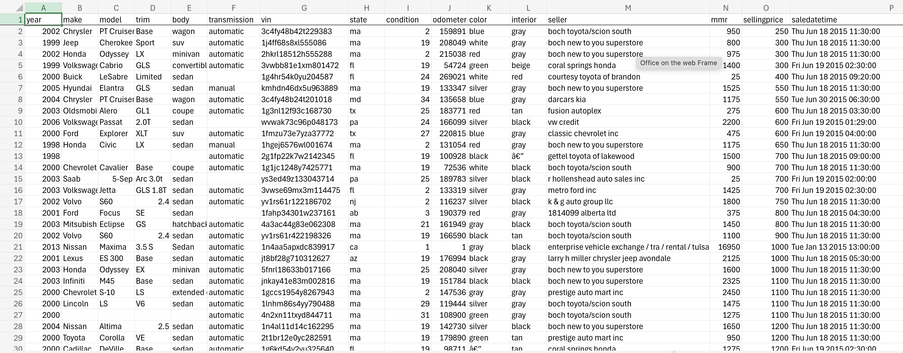 In the Data sheet, create a new column labeled