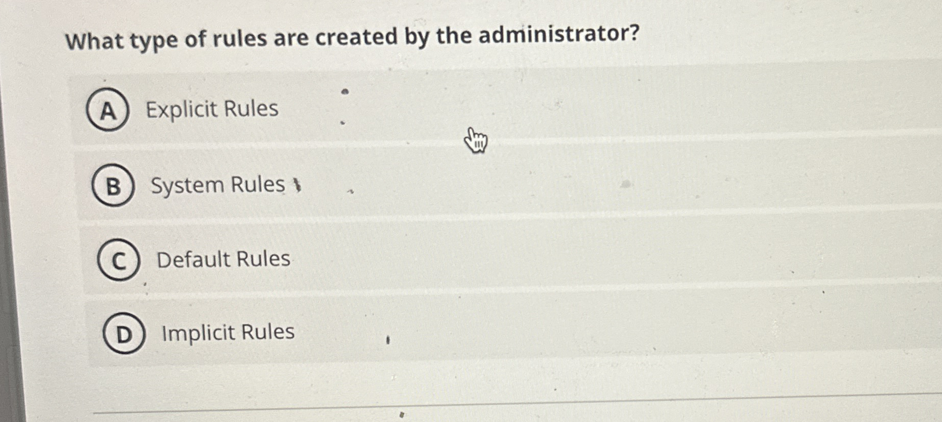 What type of rules are created by the