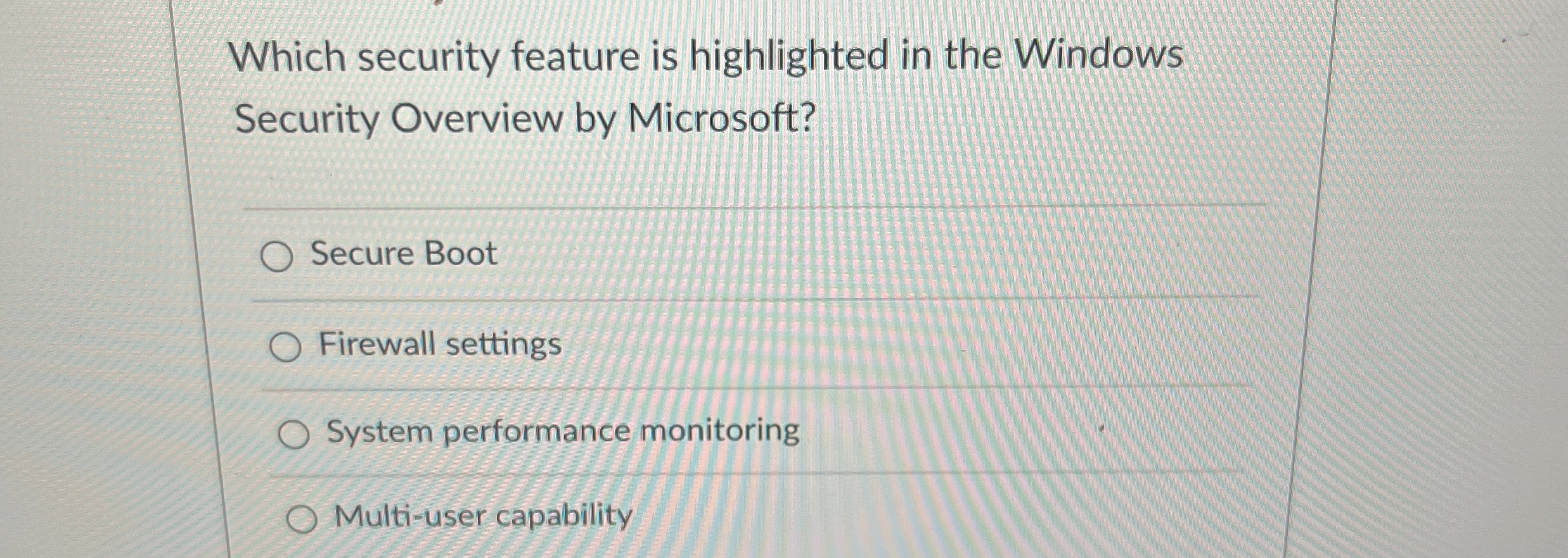 Which security feature is highlighted in the