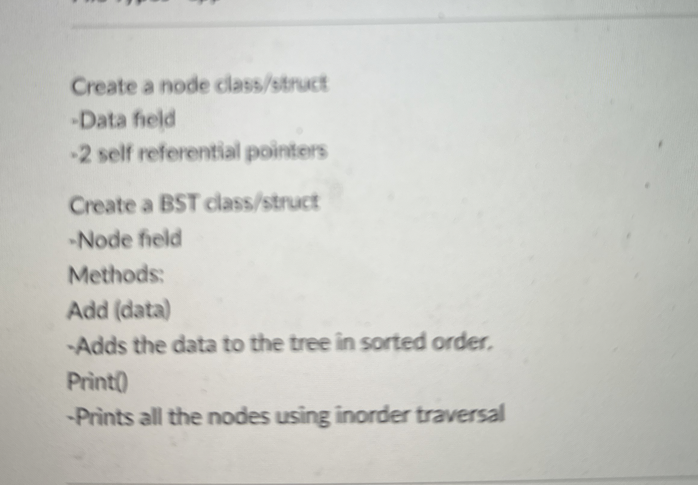 Create a node class / struct - Data field - 2