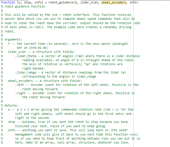 I need help creating code for a robot that will