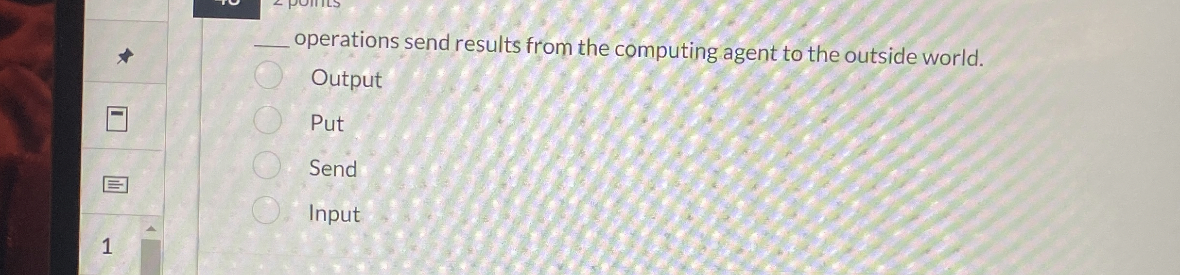 operations send results from the computing agent