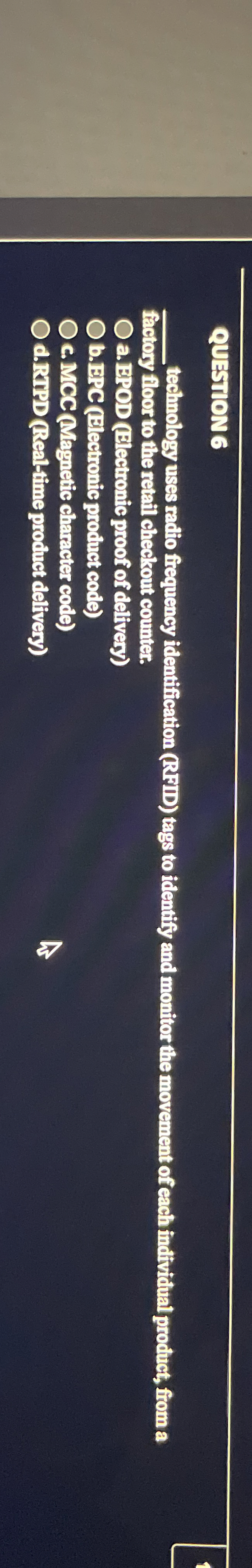 QUESHON 6 technology uses radio frequency