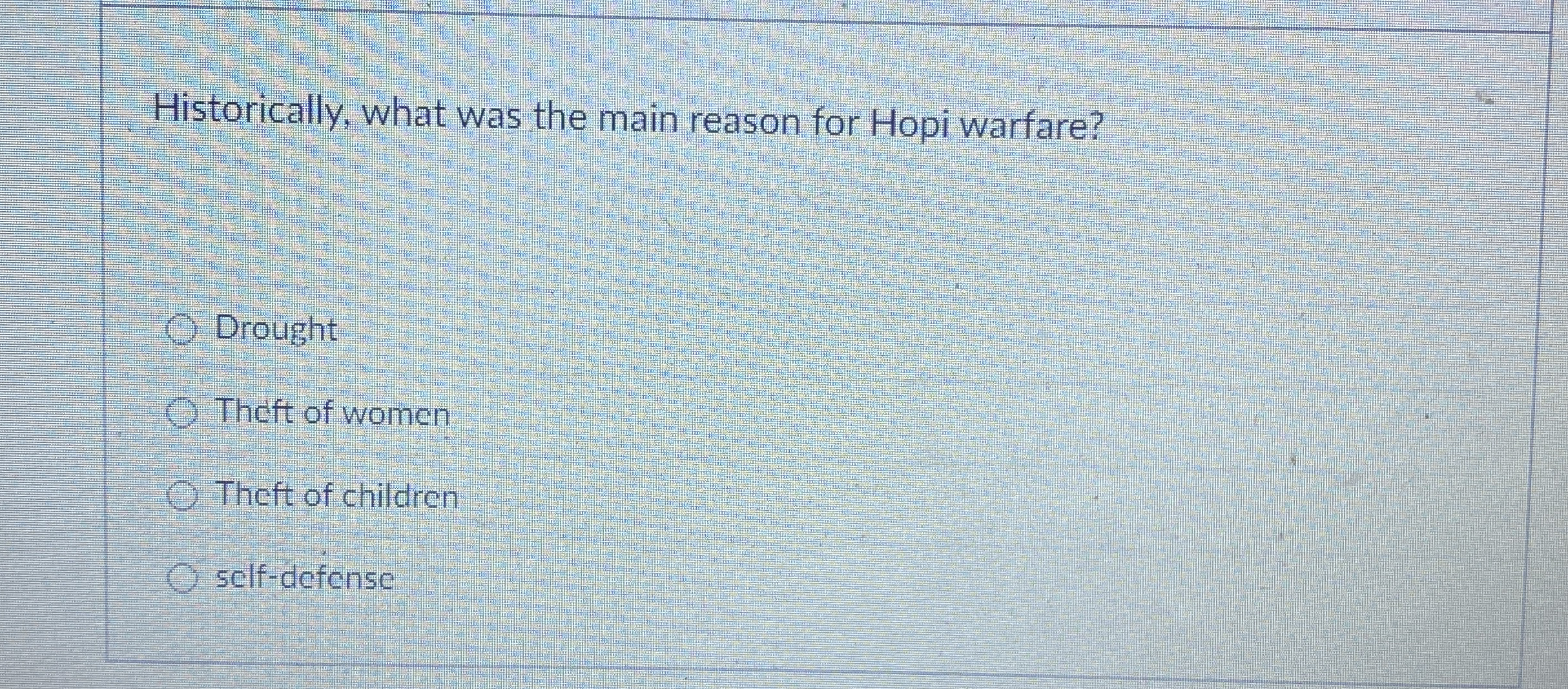 Historically, what was the main reason for Hopi