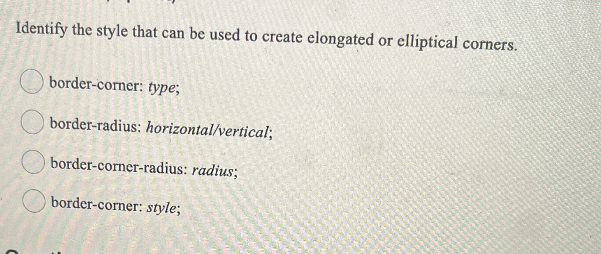 Identify the style that can be used to create