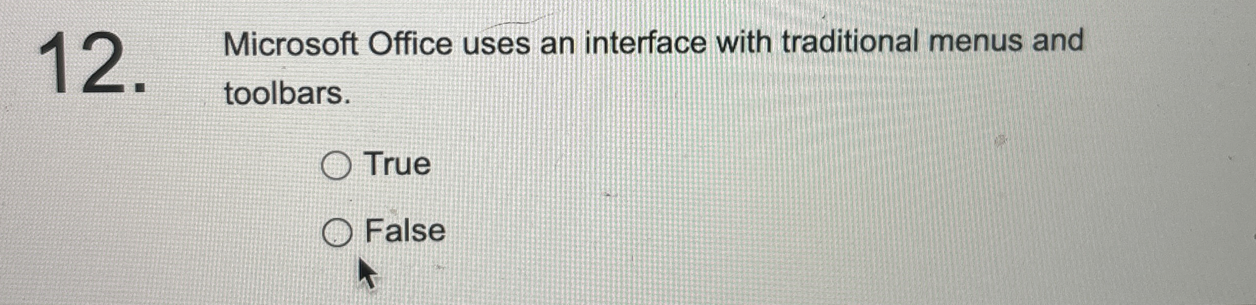 1 2 Microsoft Office uses an interface with