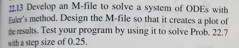 2 2 . 1 3 Develop an M - file to solve a system