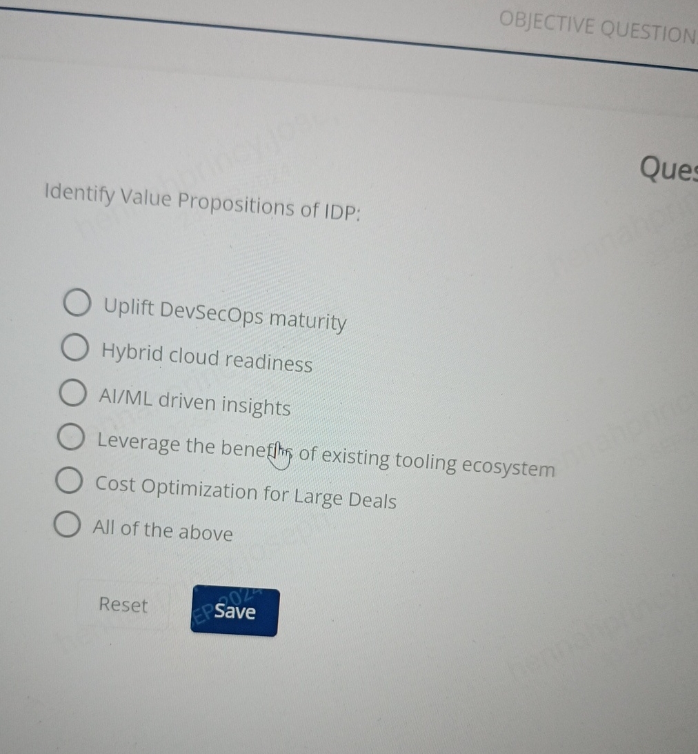 Identify Value Propositions of IDP: Uplift