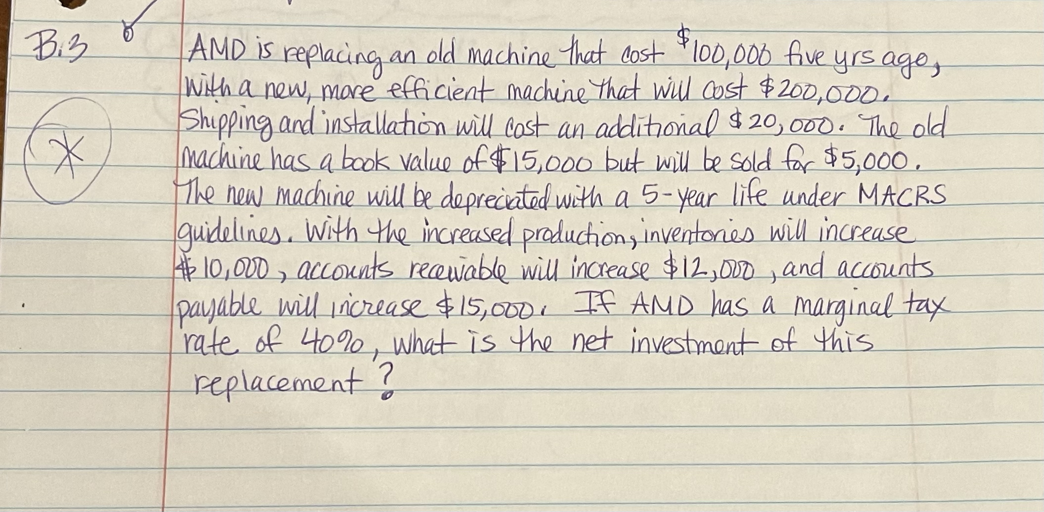 I am stuck on this one... my answer is a bit