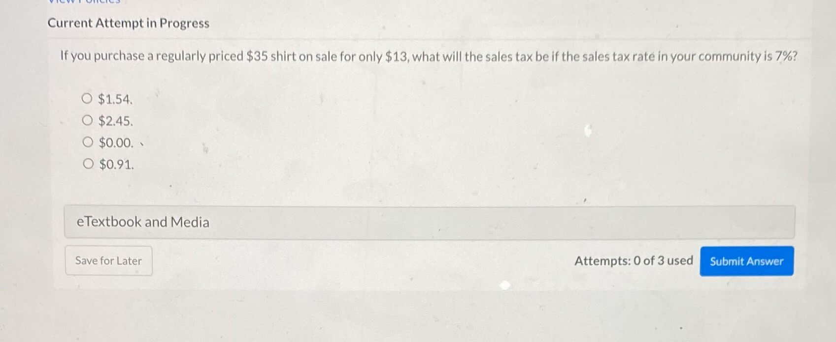 Current Attempt in Progress If you purchase a