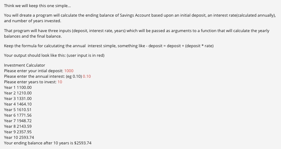 Think we will keep this one simple... You will