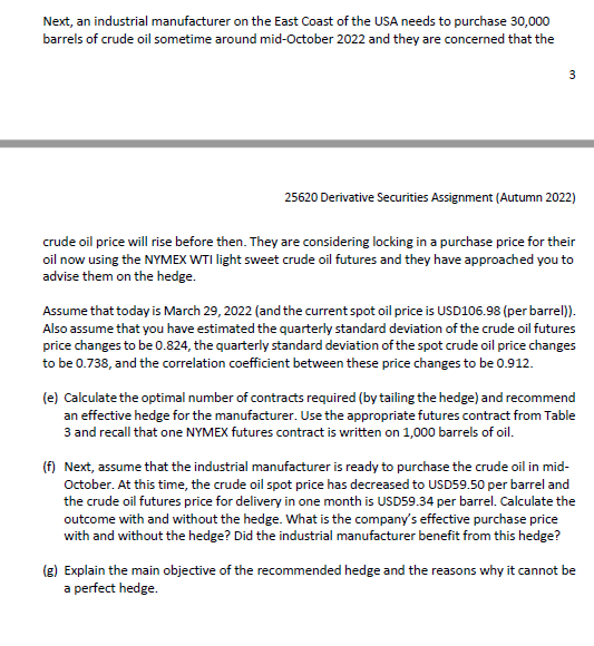 I need help with Question (f) (image 1 and 2 are background