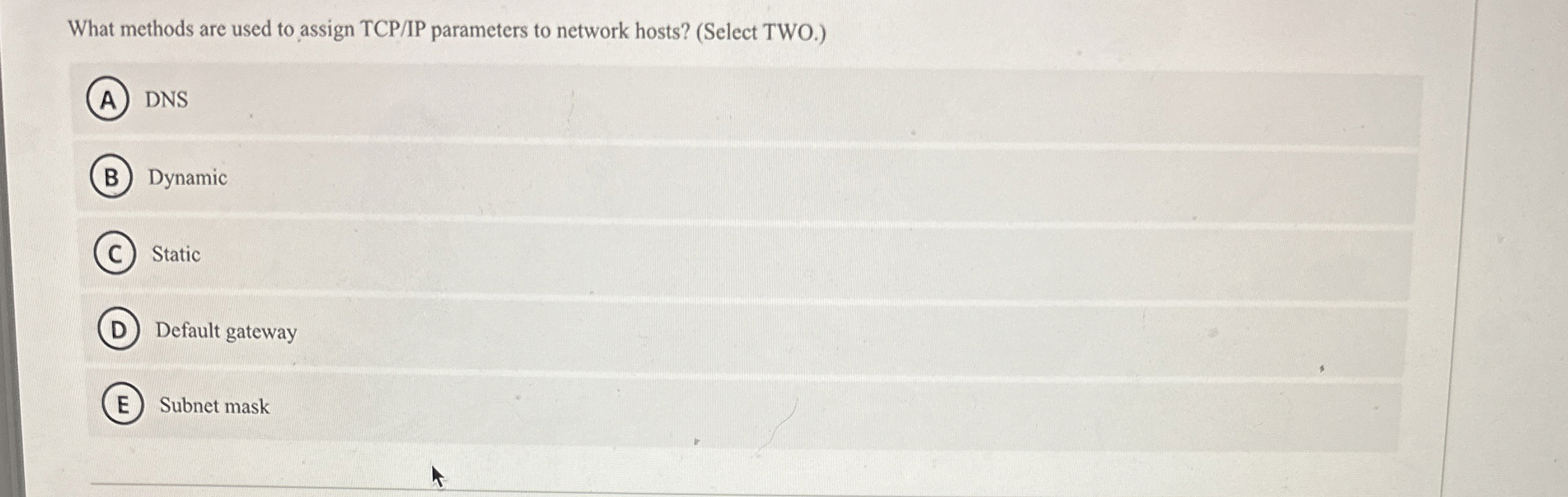 What methods are used to assign TCP / IP