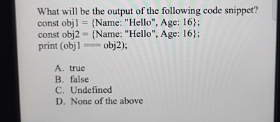What will be the output of the following code