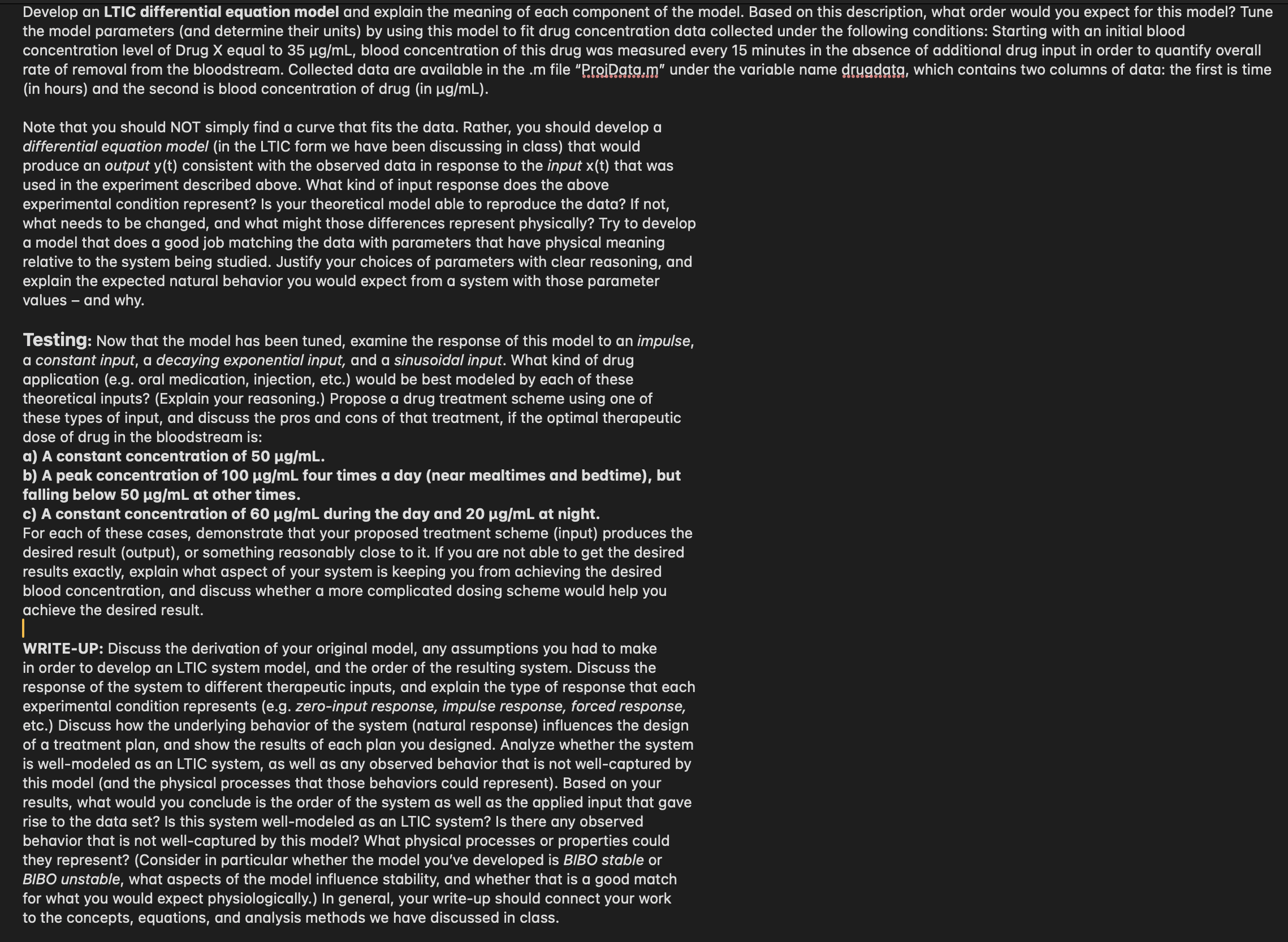 ignore the matlab part, please help me develop a