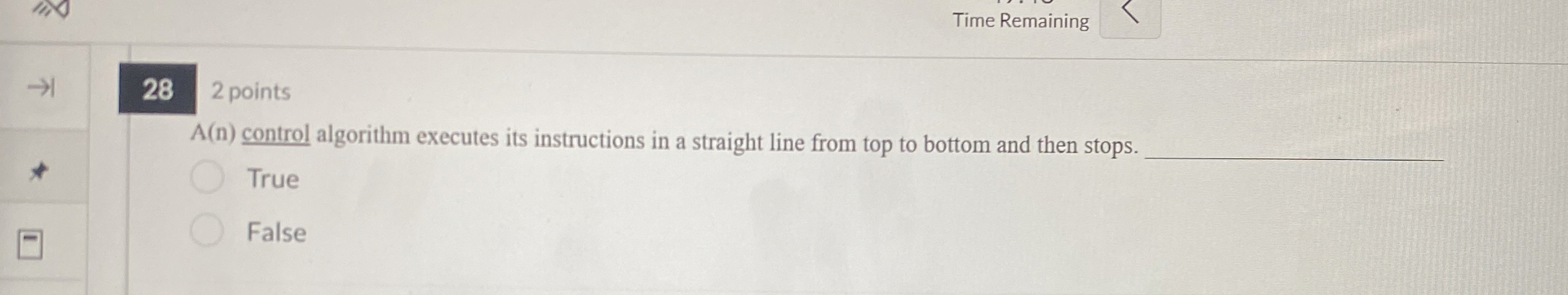 2 8 2 points A ( n ) control algorithm executes