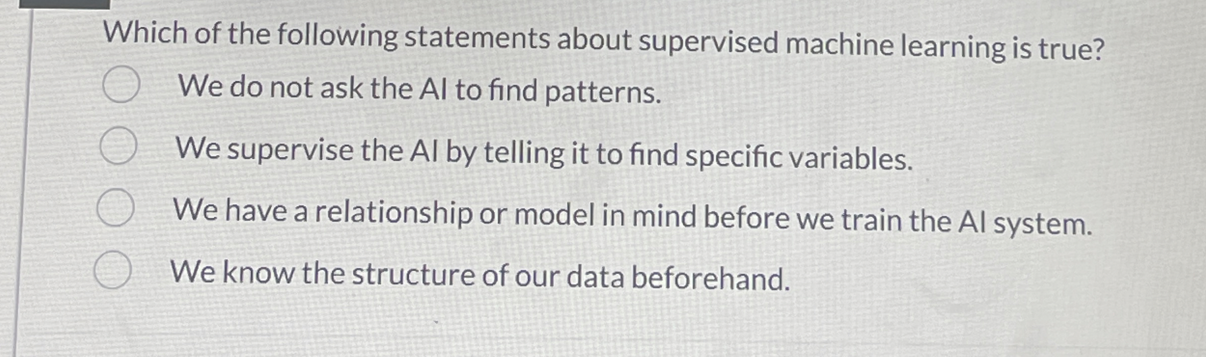 Which of the following statements about