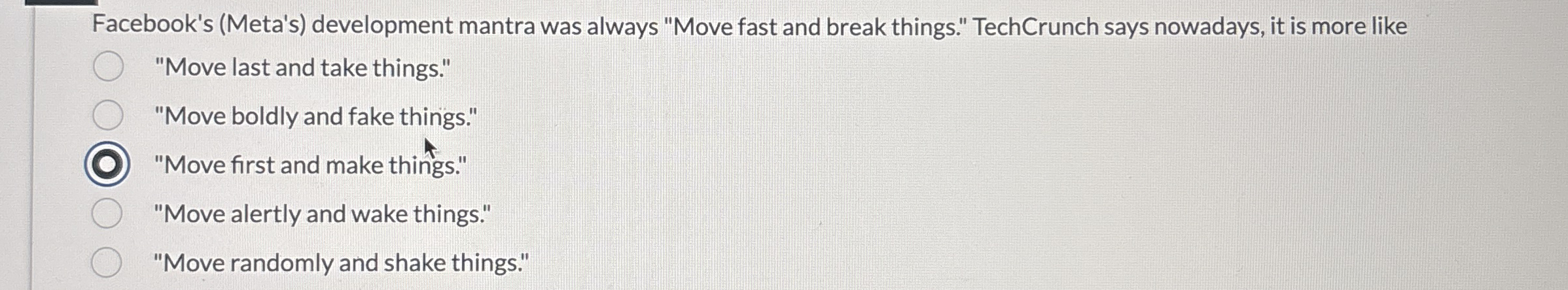 Which of the following would be least likely to