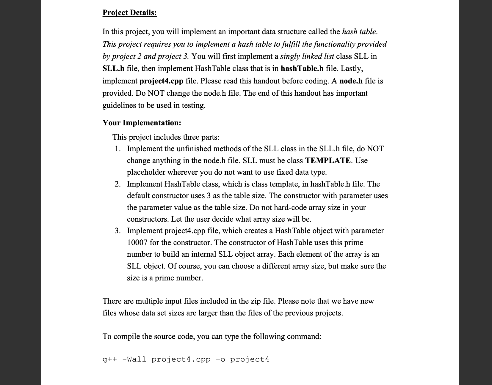 LOOK AT SCREENSHOT FOR PROJECT DETAILS Your