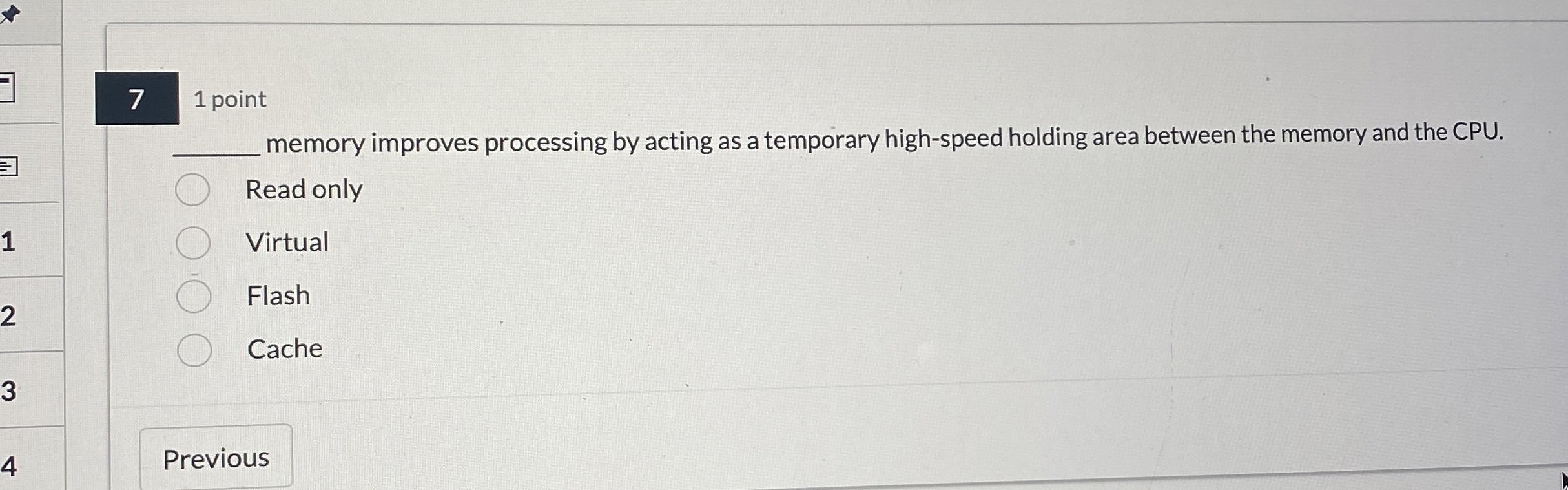 7 1 point memory improves processing by acting as